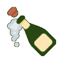 Bottle with Popping Cork bounce