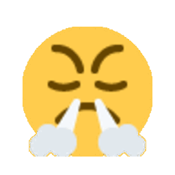 Face with Steam from Nose shake